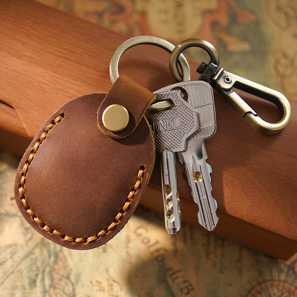 Wholesale Handmade Cowhide Access Card Holder Keychain